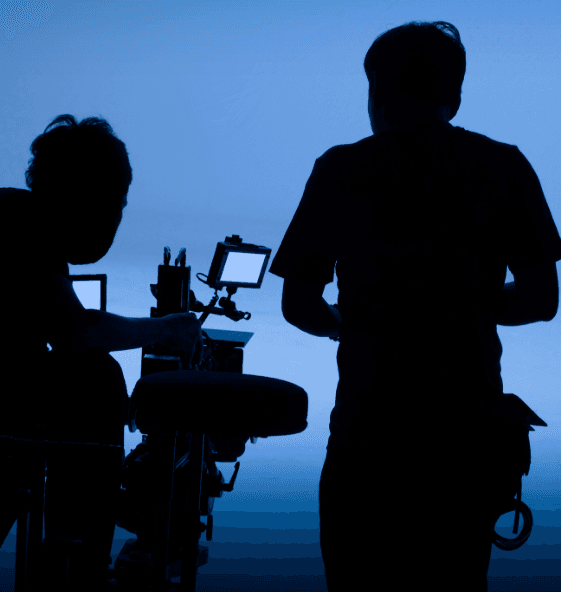 Film set production crew